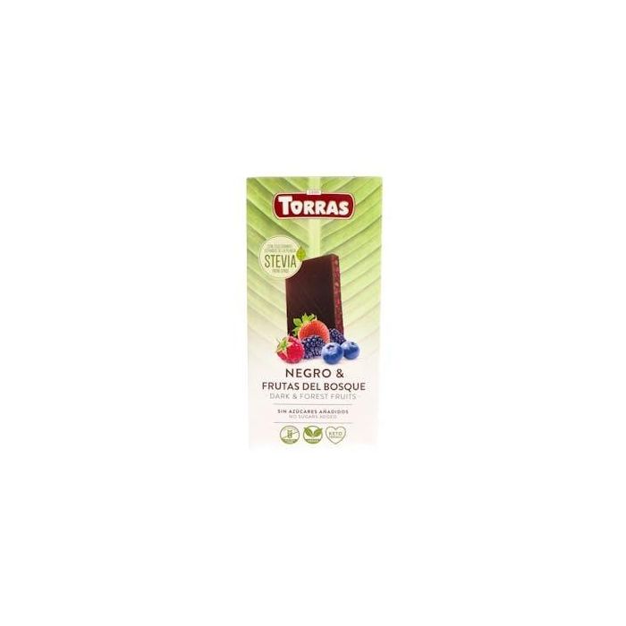 TORRAS Chocolate Negro con Frutos del Bosque y Stevia 125g