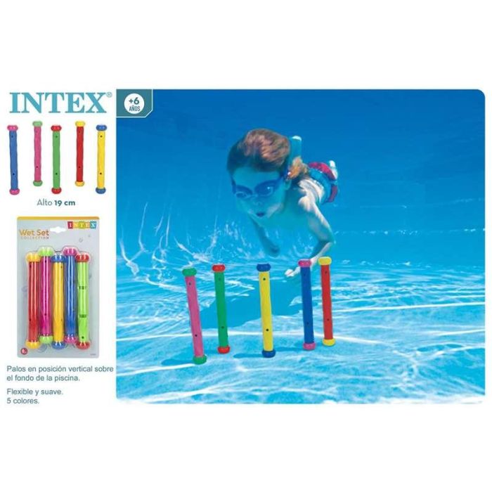 Intex Juegos Acuatico Fun Sticks Blister 5 Piezas Juguete Piscina Infantil PVC 4 Intex Juegos Acuatico Fun Sticks Blister 5 Piezas Juguete Piscina Infantil PVC 4