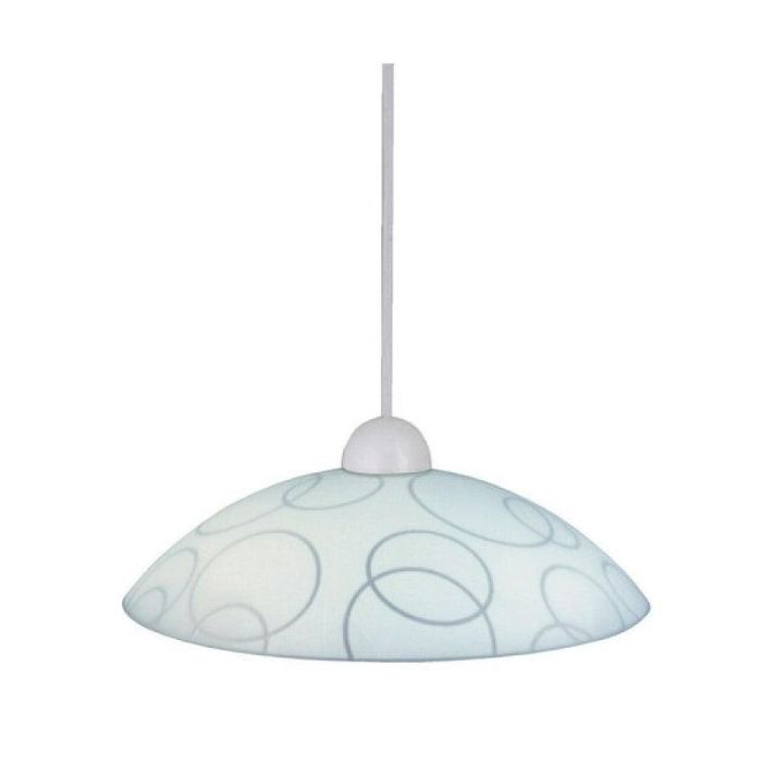 RABALUX RAB-1844 Lámpara Colgante Ada 1xE27 IP20 Ø30cm Pantalla Cristal Blanco Transparente 90cm Cable Max 60W 1 RABALUX RAB-1844 Lámpara Colgante Ada 1xE27 IP20 Ø30cm Pantalla Cristal Blanco Transparente 90cm Cable Max 60W 1