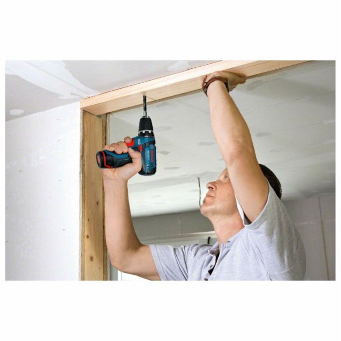 Bosch Professional BOS3165140773263 Taladro Atornillador Inalámbrico 10.8V GSR 10.8-2-LI con Maletín L-Boxx (Solo Herramienta) 3