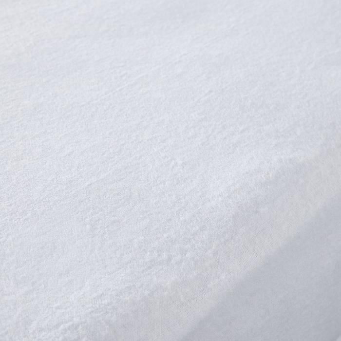Today Essential Protector de Colchón Absorbente de Fibra Natural 160x200 cm para Cama de Matrimonio Blanco Lavable a 95°C 1 Today Essential Protector de Colchón Absorbente de Fibra Natural 160x200 cm para Cama de Matrimonio Blanco Lavable a 95°C 1