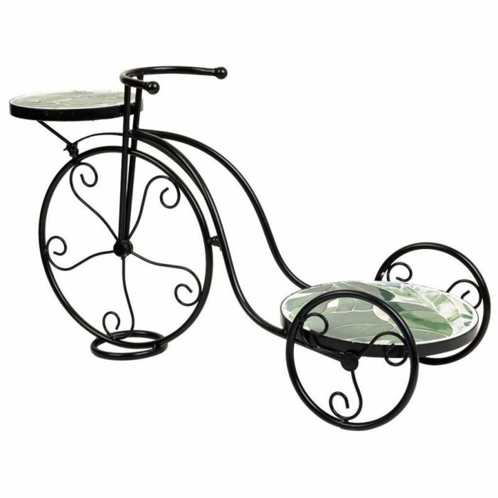 Soporte para Maceta Alexandra House Living Negro Hierro Azulejo Bicicleta 26 x 43 x 67 cm 5