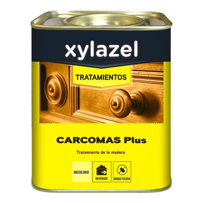 Xylazel Tratamiento Carcomas Plus Incoloro 5 L - Fondo e Imprimación Preventivo y Curativo contra Carcomas y Termitas - 5600422 Xylazel Tratamiento Carcomas Plus Incoloro 5 L - Fondo e Imprimación Preventivo y Curativo contra Carcomas y Termitas - 5600422