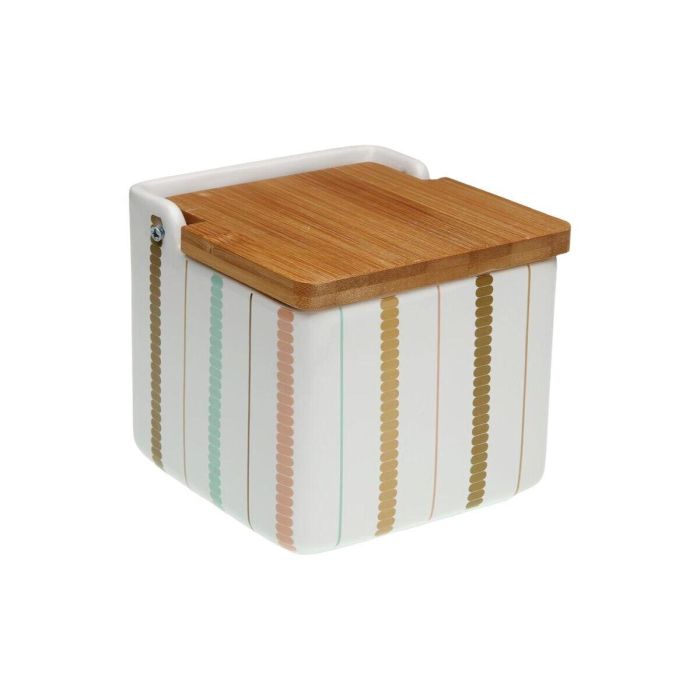 Salero con Tapa Versa Flint Cerámica 12,2 x 11,5 x 12,2 cm 1 Salero con Tapa Versa Flint Cerámica 12,2 x 11,5 x 12,2 cm 1