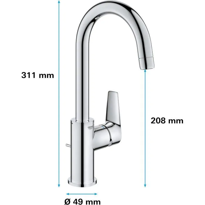 Grohe Mezclador Monomando de Lavabo Tamaño L 2 Grohe Mezclador Monomando de Lavabo Tamaño L 2