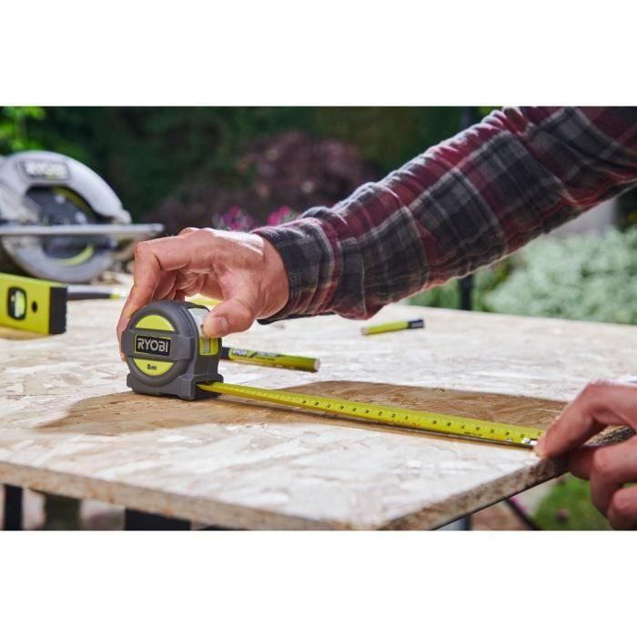 Cinta métrica - RYOBI - 8 m ancho 25 mm 2 Cinta métrica - RYOBI - 8 m ancho 25 mm 2
