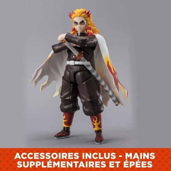 Bandai BAN1736489429386 Figura articulada Ultimate Legends HD Demon Slayer Kyojuro Rengoku 12 cm 2