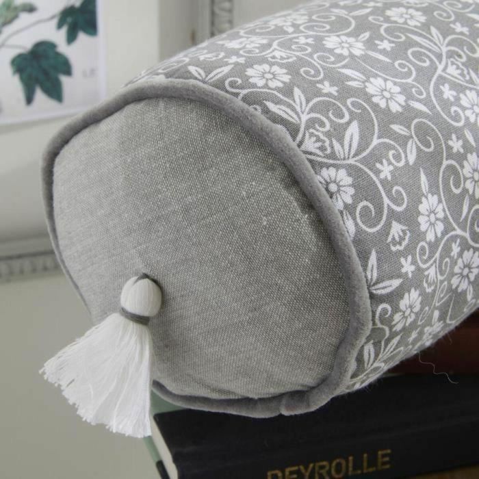 Today TOD1700240621365 Cojín Polochon CHARME Estampado Capuchino Gris Oscuro 45 x 15 cm 3