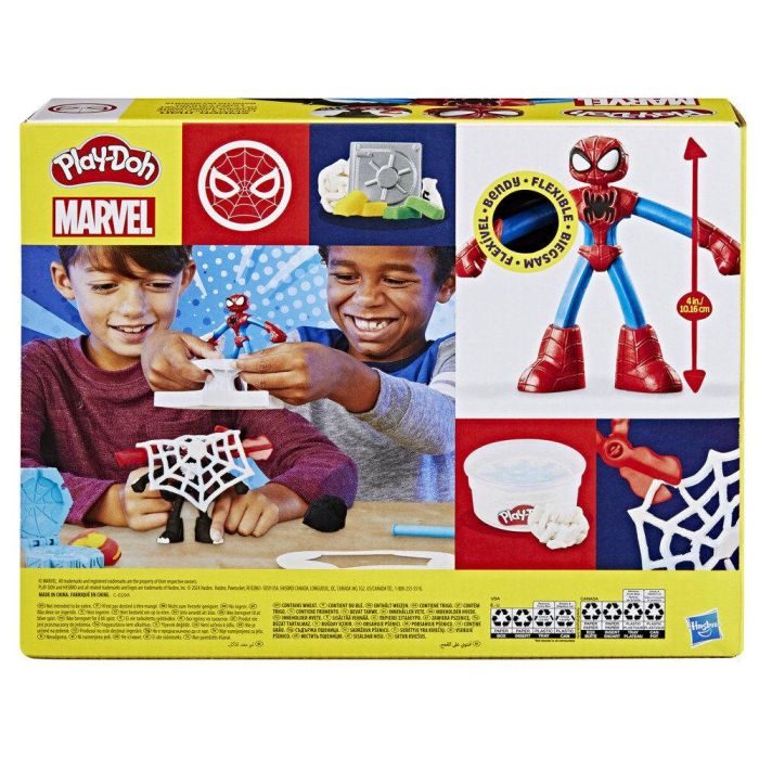 Play-Doh F9827 Set de Juego Spider-Man Marvel Lanza y Atrapa con Figuras Venom y Spider-Man, Incluye Caja Fuerte para Moldear 2 Play-Doh F9827 Set de Juego Spider-Man Marvel Lanza y Atrapa con Figuras Venom y Spider-Man, Incluye Caja Fuerte para Moldear 2