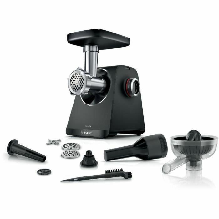 Bosch MFWS430B Picadora de Carne Serie 4, 3 Rejillas de Trituración, Marcha Atrás, Negra Bosch MFWS430B Picadora de Carne Serie 4, 3 Rejillas de Trituración, Marcha Atrás, Negra