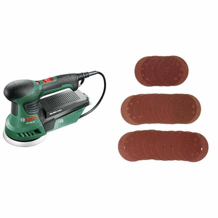 Bosch Lijadora Orbital Aleatoria PEX 300 AE 270W Universal 8