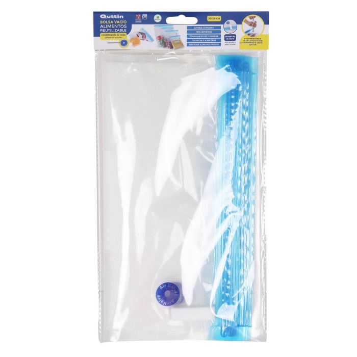 Set de 5 bolsas para comida al vacío 26x28 cm Quttin (24 Cajas) 1 Set de 5 bolsas para comida al vacío 26x28 cm Quttin (24 Cajas) 1