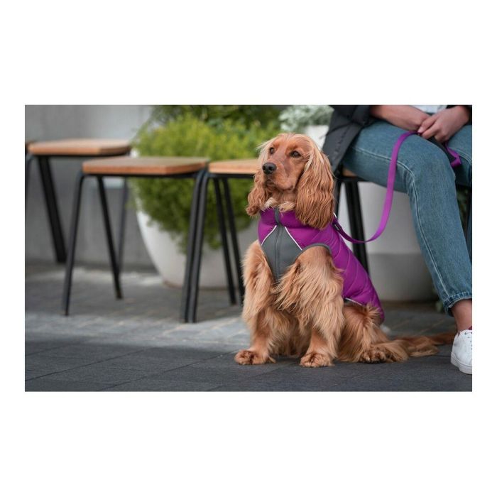 Red Dingo Abrigo Reversible Puffer Jacket Morado-Rosa 40cm, cálido, acolchado, resistente al viento, con neopreno y reflectantes para seguridad 4