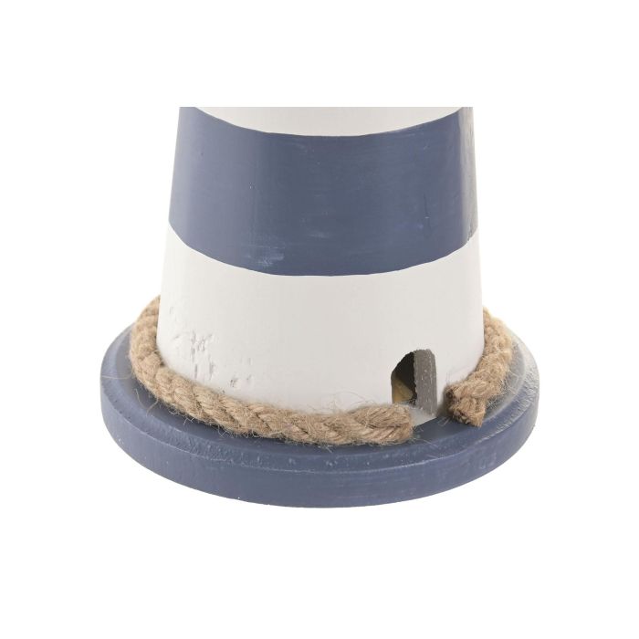 DKD Home Decor Figura Faro Azul Marino 14 x 40 x 14 cm (2 Unidades)
