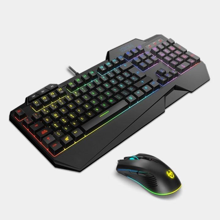 Teclado y Ratón Gaming Krom NXKROMKRSHRSP Negro 1