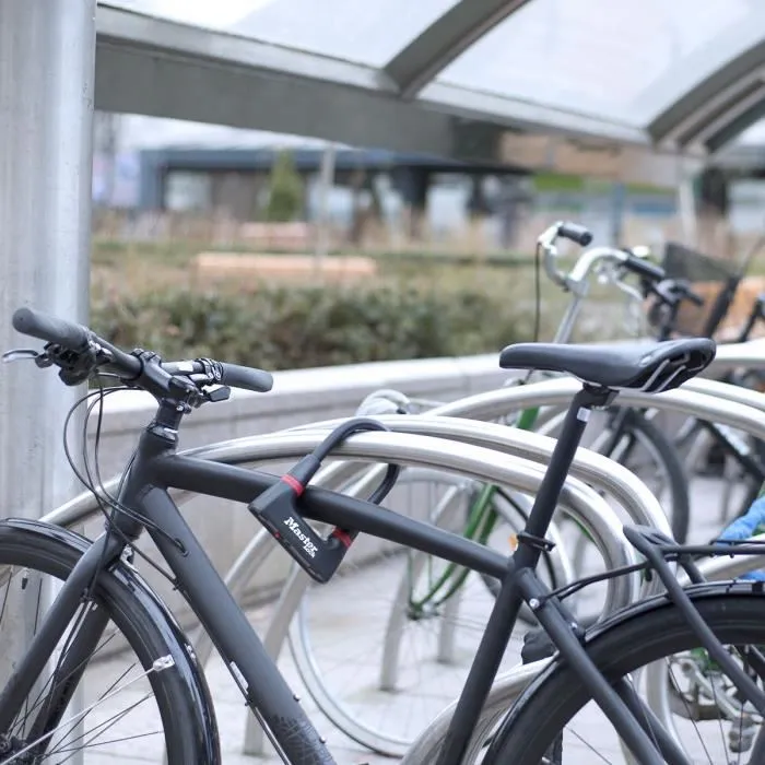 Master Lock Minicandado en U Ultrarresistente de Acero Endurecido con Cilindro de Disco 3