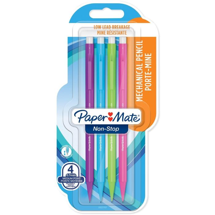 PAPER MATE Feinminenstift Non-Stop 4er 0.7mm Blister 0 PAPER MATE Feinminenstift Non-Stop 4er 0.7mm Blister 0