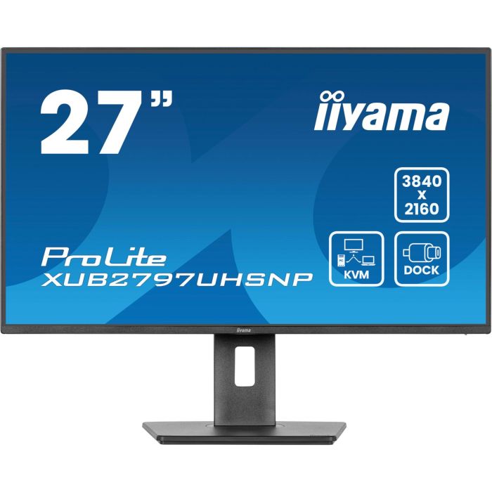 iiyama ProLite XUB2797UHSNP-B1 Monitor 27" 4K UHD IPS 3840x2160 4ms 60Hz USB-C KVM Negro 1 iiyama ProLite XUB2797UHSNP-B1 Monitor 27" 4K UHD IPS 3840x2160 4ms 60Hz USB-C KVM Negro 1