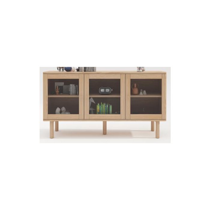 DKD Home Decor Buffet Moderno Kith 75 x 140 x 40 cm Cristal y MDF