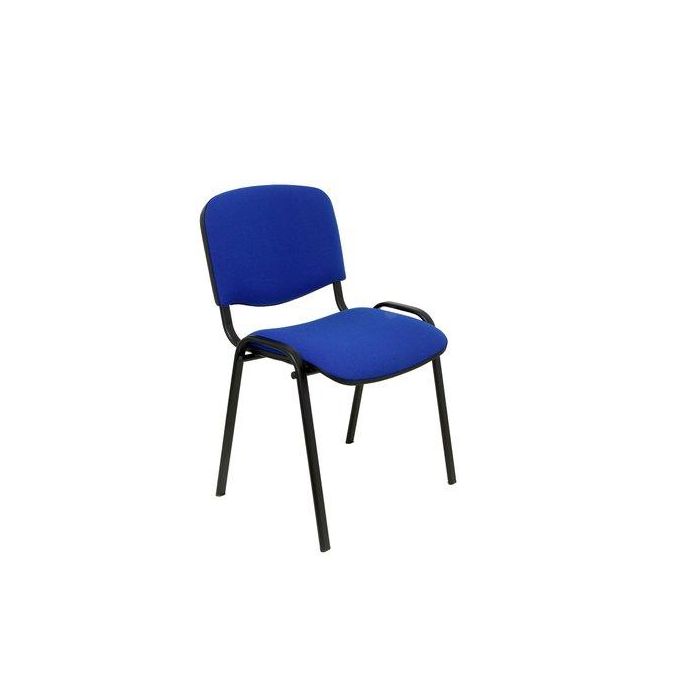 Silla Piqueras Y Crespo Alcaraz Confidente Ergonomica Apilable Estructura Negra Asiento Y Respaldo Tapizado Aran Azul Pack De 2