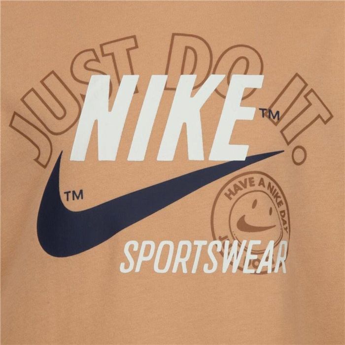 Camiseta de Manga Corta Niño Nike Retro Ss Beige 2