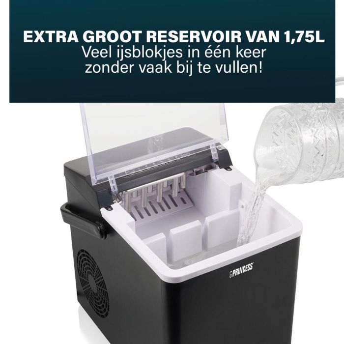 Máquina de Hacer Hielo Princess 283098 Negro 150 W 12 kg 6 Máquina de Hacer Hielo Princess 283098 Negro 150 W 12 kg 6