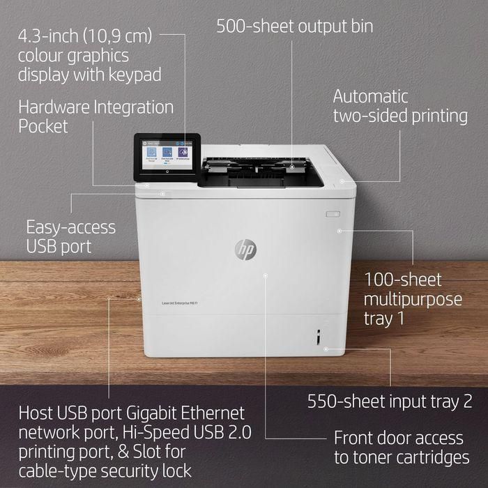 HP Impresora laser monocrono laserJet Enterprise M611dn 20 HP Impresora laser monocrono laserJet Enterprise M611dn 20