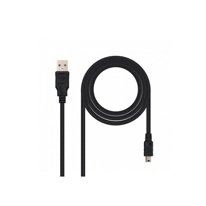 Cable USB 2.0 Nanocable 10.01.0400/ USB Macho - MiniUSB Macho/ 50cm/ Negro 1 Cable USB 2.0 Nanocable 10.01.0400/ USB Macho - MiniUSB Macho/ 50cm/ Negro 1