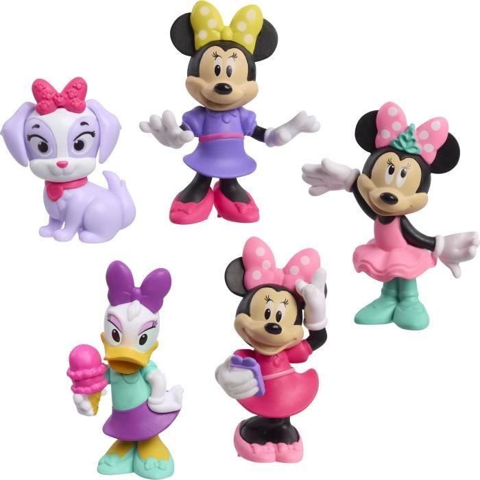 Figuras - DISNEY MINNIE MOUSE - Pack de 5 Figuras Minnie Mouse - No articuladas, 6 cm 2 Figuras - DISNEY MINNIE MOUSE - Pack de 5 Figuras Minnie Mouse - No articuladas, 6 cm 2