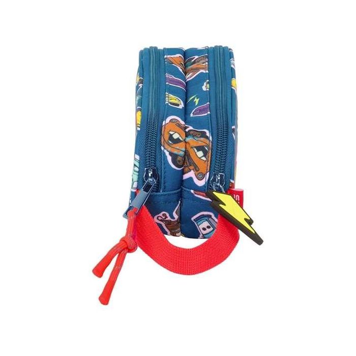 Bolso Escolar Portatodo Safta Doble Cars Racing 80x210x60 mm 2 Bolso Escolar Portatodo Safta Doble Cars Racing 80x210x60 mm 2