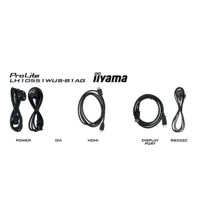 Iiyama LH10551UWS-B1AG Monitor Profesional 105" 5K UW 5120x2160 IPS 24/7 Uso Horizontal y Vertical 8ms 500cd 21:9 HDMI DP USB-C