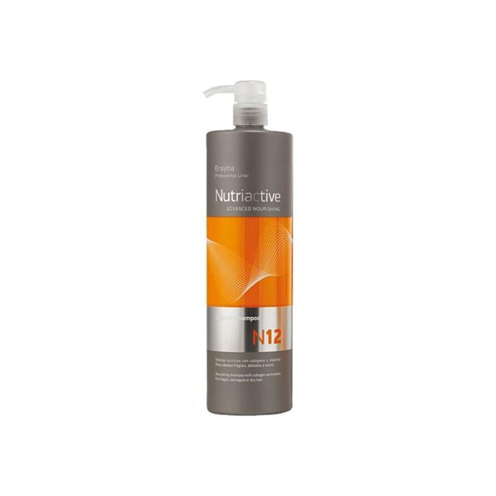 Erayba N12 COLLASTIN SHAMPOO Nutritivo e Hidratante con Colágeno y Elastina 1000ml