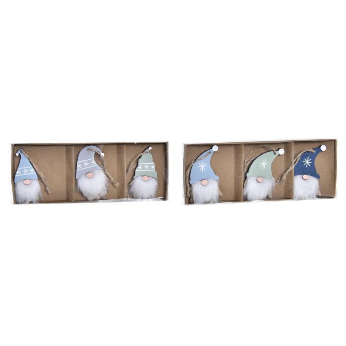 DKD Home Decor Decoración Colgante Navidad Fantasía Set 3 Piezas (Pack 2 Unidades) Colores Surtidos MDF Poliéster 8x1.5x21 cm 3 DKD Home Decor Decoración Colgante Navidad Fantasía Set 3 Piezas (Pack 2 Unidades) Colores Surtidos MDF Poliéster 8x1.5x21 cm 3