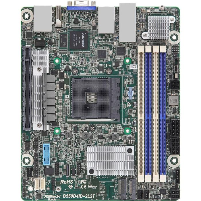 ASRock Mainboard B550D4ID-2L2T mini-ITX Sockel AM4 Single 0 ASRock Mainboard B550D4ID-2L2T mini-ITX Sockel AM4 Single 0