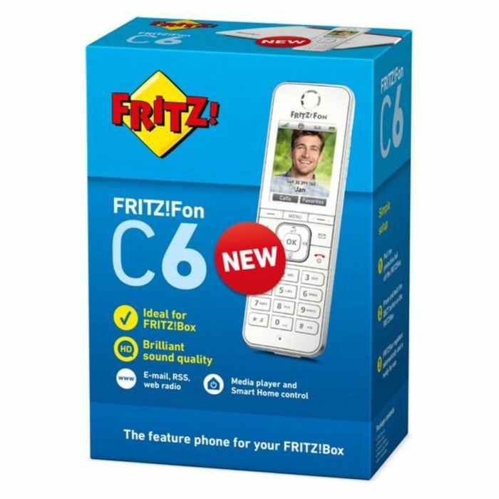 Fritz Teléfono Inalámbrico Dect Digital Fritz!Fon C6 para FRITZ!Box, Pantalla a Color, 300 Entradas, 16h Conversación 4 Fritz Teléfono Inalámbrico Dect Digital Fritz!Fon C6 para FRITZ!Box, Pantalla a Color, 300 Entradas, 16h Conversación 4