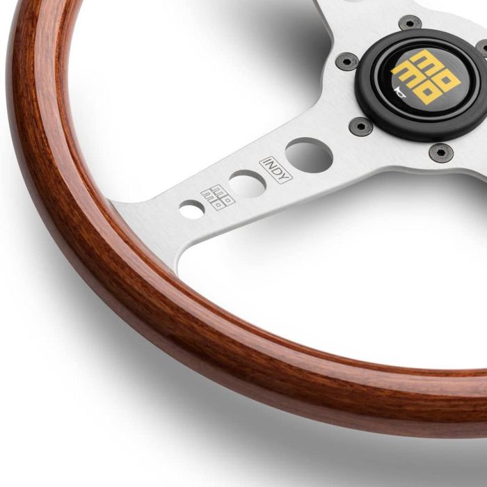 MOMO Volante Madera Indy Heritage 350 MOMVINDYHERMW35 Caoba Aluminio 350mm 4