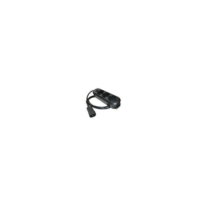 Online USV-Systeme Regleta de Enchufes C14 1.8m Negro - Protección USV, 10A Máx. Corriente