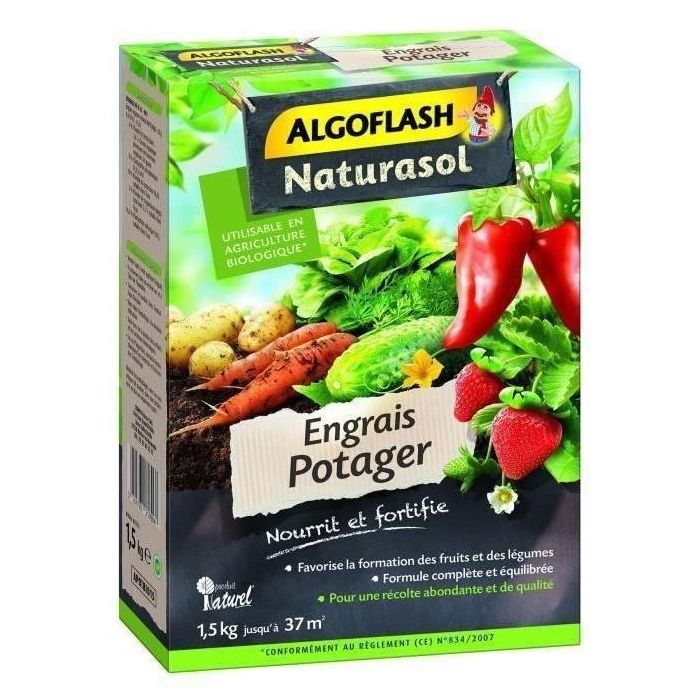 Algoflash Naturasol Fertilizante para Huertos – 1,5 kg APOTBIO15 0 Algoflash Naturasol Fertilizante para Huertos – 1,5 kg APOTBIO15 0