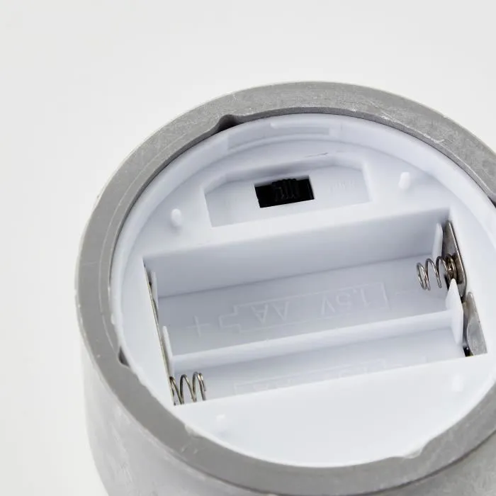 Brilliant BRI4004353428319 Lote 3 Lámparas de Mesa LED 2500K Plástico y Vidrio Gris y Blanco Mate 4