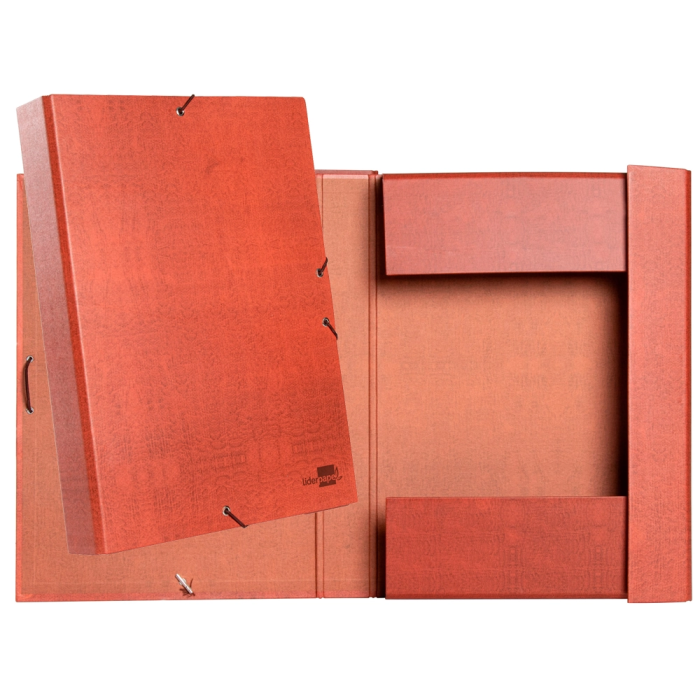 Liderpapel Carpeta proyectos folio lomo 30mm carton forrado cuero 250x350mm 1