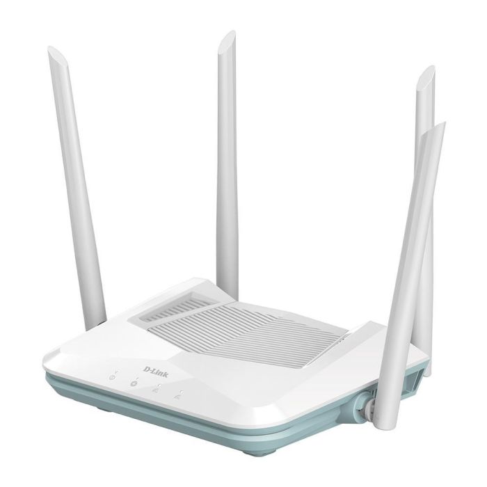 D - Link Router Wifi 6 R15 Eagle Doble Banda 2.4/5 GHz Wi-Fi 6 (802.11ax) 300 Mbps + 1201 Mbps Gigabit Ethernet 3 Puertos LAN Blanco 2