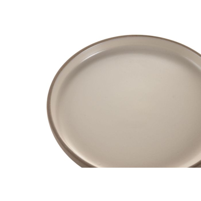 Plato Basicos DKD Home Decor Beige 20.4 x 2.4 x 20.4 cm (6 Unidades) 2 Plato Basicos DKD Home Decor Beige 20.4 x 2.4 x 20.4 cm (6 Unidades) 2