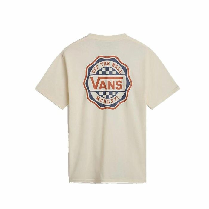 Camiseta de Manga Corta Hombre Vans Hawl Pass Ss Crew Beige S 1