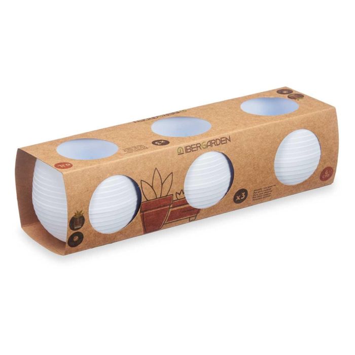 Set 3 Macetas Reserva Agua 6 Cm Blanca Ibergarden (8 Unidades) 2 Set 3 Macetas Reserva Agua 6 Cm Blanca Ibergarden (8 Unidades) 2