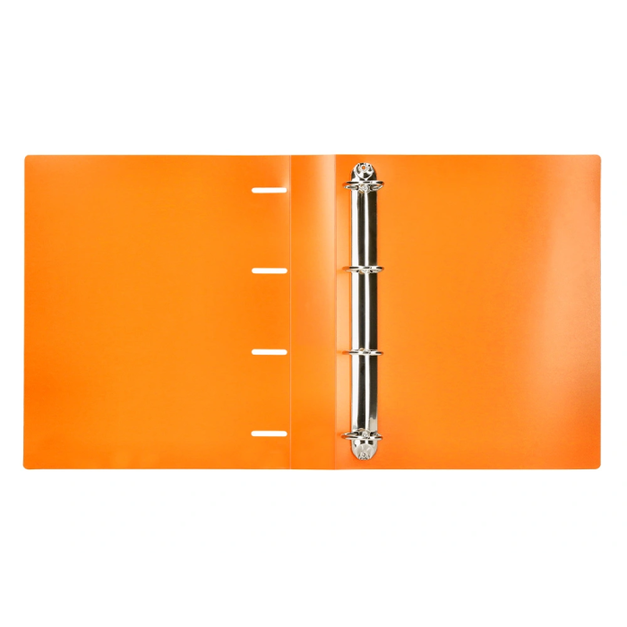 Liderpapel Carpeta 4 Anillas 40 mm Polipropileno DIN A4 Naranja Fluor Opaco 5