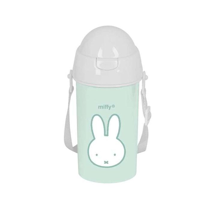 Botella con Tapa y Pajita Miffy Menta Menta PVC 500 ml 3 Botella con Tapa y Pajita Miffy Menta Menta PVC 500 ml 3