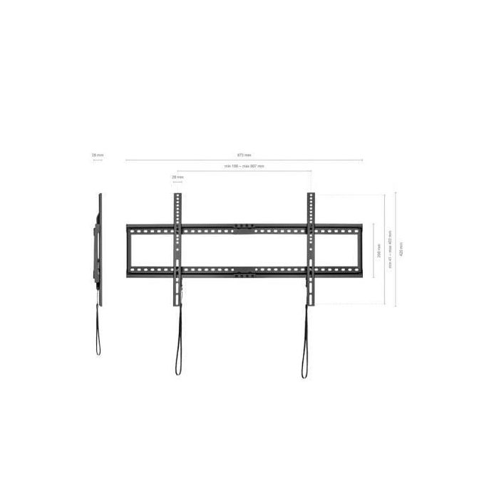 Aisens Soporte de Pared Eco Ultra Delgado para TV/Monitor 75 kg 37"-90" Negro 2 Aisens Soporte de Pared Eco Ultra Delgado para TV/Monitor 75 kg 37"-90" Negro 2
