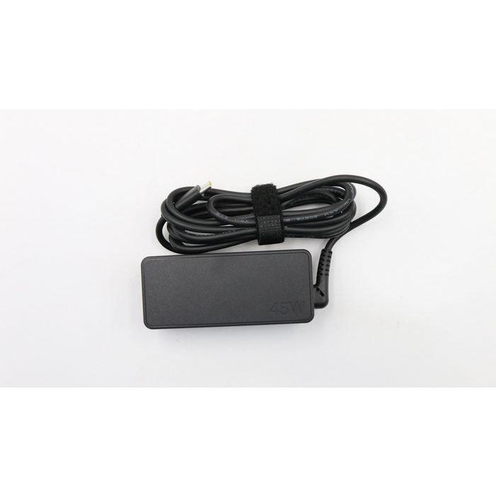 Lenovo Adaptador de corriente para Notebook 45W, soporta 20V/15V/9V/5V, diseño 2 pines, ligero y compatible mundialmente.