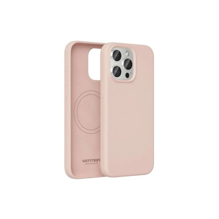 Funda Silicona con Magsafe Vention KUDP0-30/ Compatible con iPhone 13 Pro/ Rosa