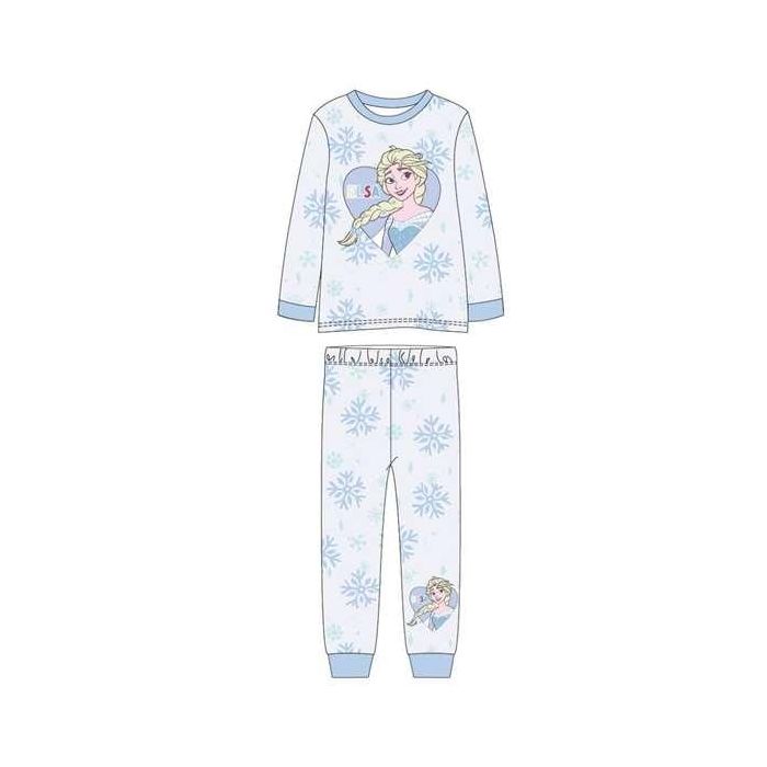 Cerdá Pijama Largo Single Jersey Frozen para Niña 5 Años LIGHT BLUE